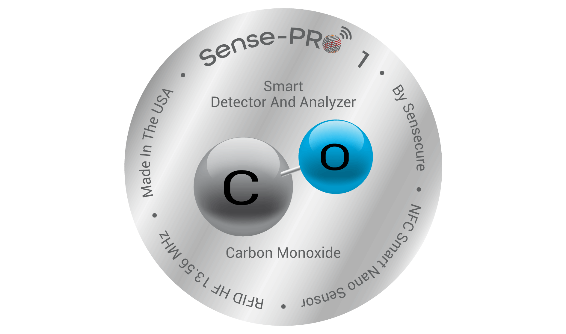 Carbon Monoxide Sensor Sticker 