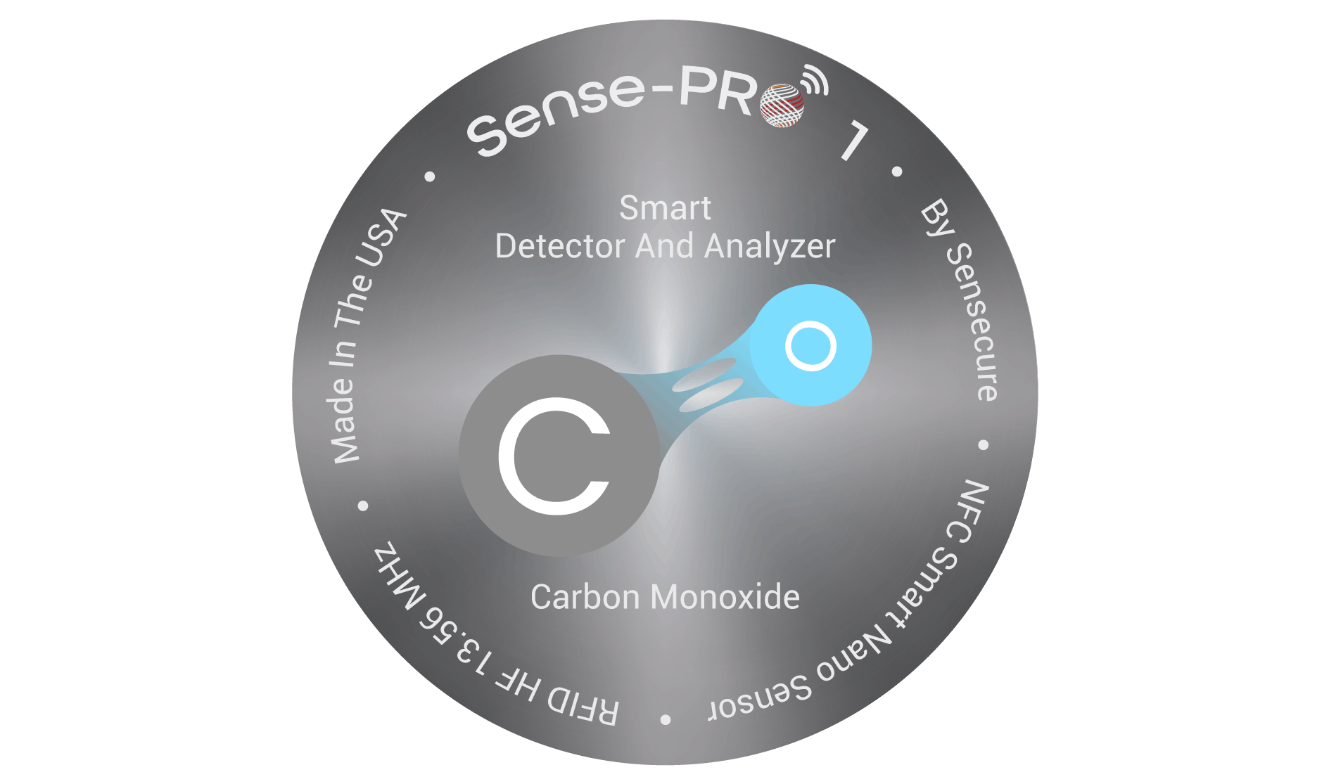 Carbon Monoxide Sensor Sticker 