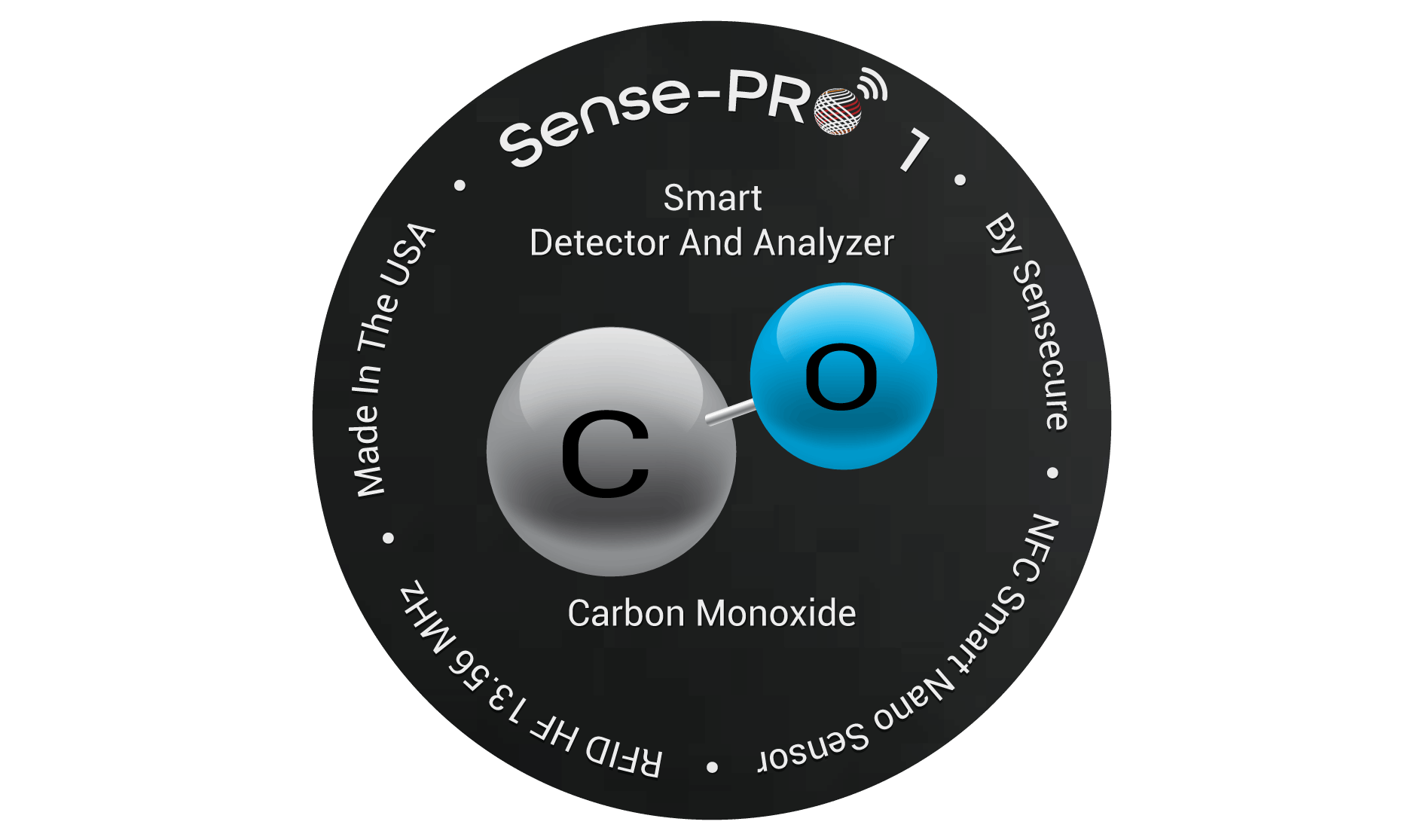 Carbon Monoxide Sensor Sticker 